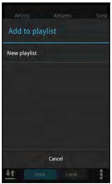 SANDISK COMMECT WIRELESS MEDIA DRIVE - Creating a Playlist - 3