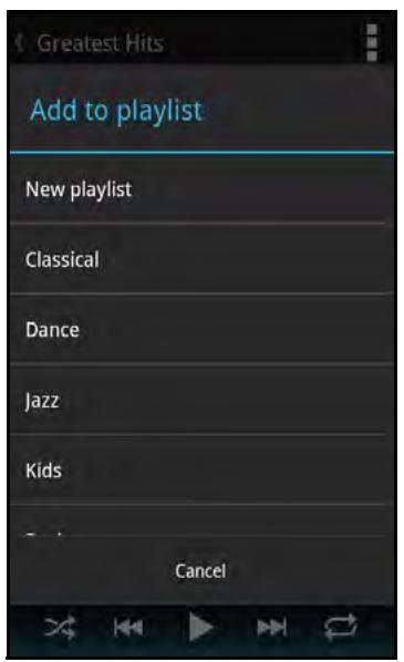 SANDISK COMMECT WIRELESS MEDIA DRIVE - Creating a Playlist - 4