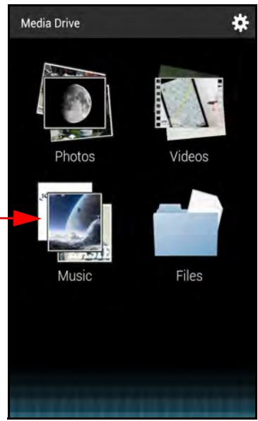 SANDISK COMMECT WIRELESS MEDIA DRIVE - Sorting Music - 1