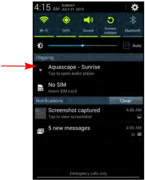 SANDISK COMMECT WIRELESS MEDIA DRIVE - Controlling Music from Outside the Play Screen - 2