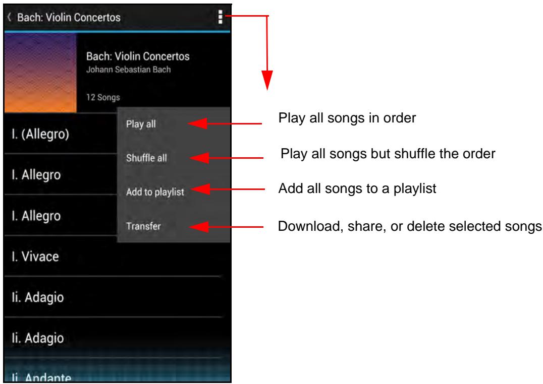 SANDISK COMMECT WIRELESS MEDIA DRIVE - Playing a Single Album: - 1