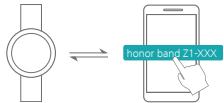 HONOR BAND Z1 - Connectez honor band a toute telephone via le Bluetooth. - 1