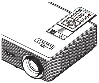 ACER H5360BD - Placement de la télécommande - 1