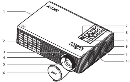 ACER H5360BD - Vue d'ensemble du Projecteur   Vue Externe du Projecteur - 1