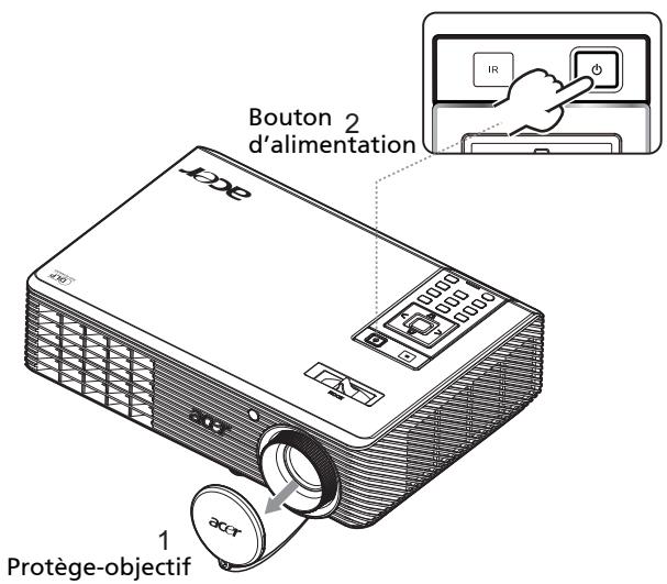 ACER H5360BD - Mise sous tension du projecteur - 1