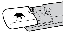 SAMSUNG HT-TP 33 NO/ARG - Insérez les piles de la télécommande - 1