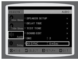 SAMSUNG HT-TP 33 NO/ARG - Paramétrage AV SYNC - 2