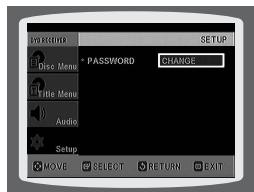 SAMSUNG HT-TP 33 NO/ARG - Configuration du mot de passer - 5