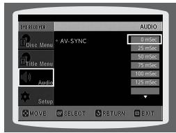 SAMSUNG HT-TP 33 NO/ARG - Paramétrage AV SYNC - 3