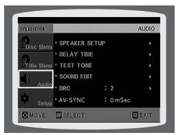 SAMSUNG HT-TP 33 NO/ARG - Configuration du test de tonalité - 2