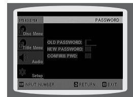 SAMSUNG HT-TP 33 NO/ARG - Configuration du mot de passer - 6