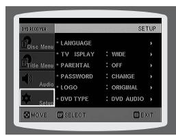 SAMSUNG HT-TP 33 NO/ARG - Configuration du contrôle parental (Niveau de classement) - 3