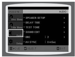 SAMSUNG HT-TP 33 NO/ARG - Méthode 1 Réglage de la qualité audio à partir de l'écran de configuration - 2