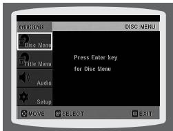 SAMSUNG HT-TP 33 NO/ARG - Utilisation du menu du disque - 2
