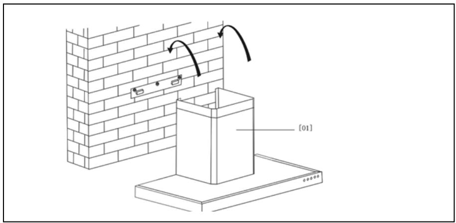 STOVES HOTTE 60 INOX - Installation (ventilation extérieure) - 2