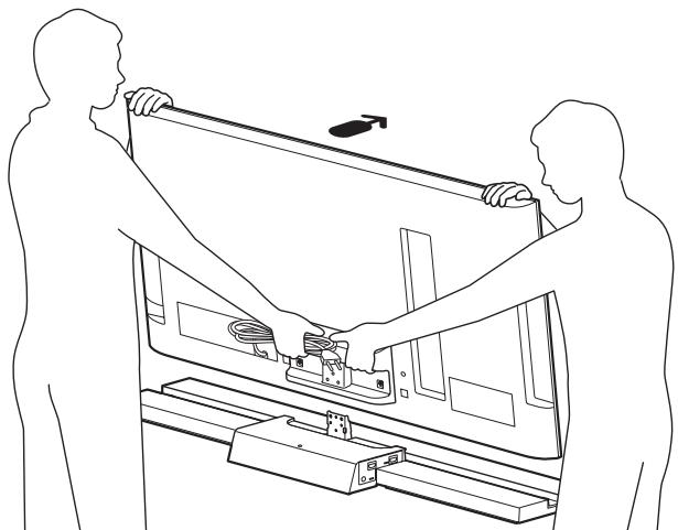 SONY SU-B460S - Installez le téléviseur sur le support TV. - 1