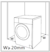THOMSON Lave_linge_hublot_TW1412 - Positionnement - 1