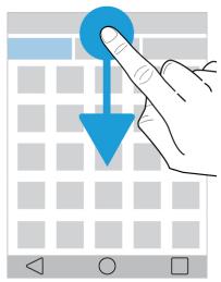 BLACKBERRY RE2 - Faire défilé ou se déplacer entre les éléments - 3