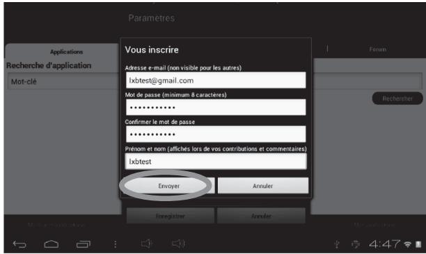 LEXIBOOK TABL.ADVANCE2 - Sélectionne « Je souhaite m'inscrite » - 4