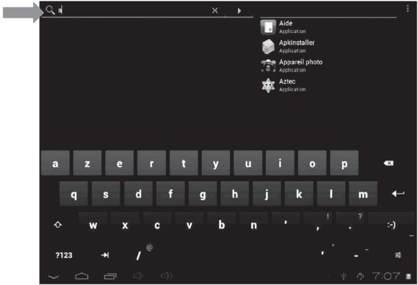 LEXIBOOK TABL.ADVANCE2 - Faire apparaitre le clavier - 1