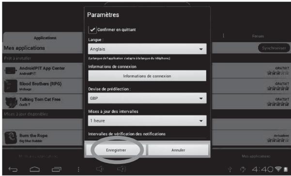 LEXIBOOK TABL.ADVANCE2 - - Changer la langue du Lexibook® Market - 4