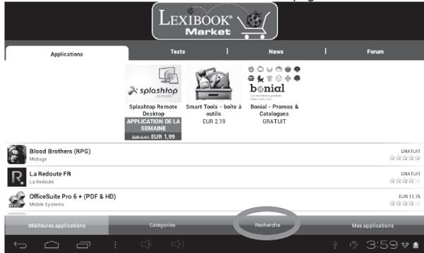 LEXIBOOK TABL.ADVANCE2 - - Rechercher des applications sur le Lexibook® Market - 2