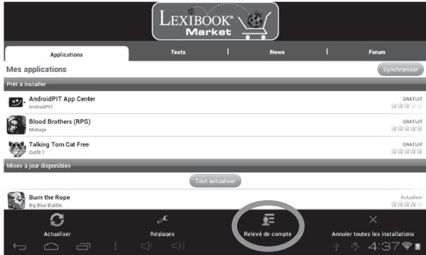 LEXIBOOK TABL.ADVANCE2 - - Creer un compte Lexibook® Market - 2