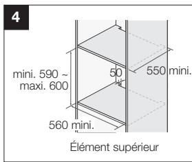 SAMSUNG NV66F2723BS - Installation dans I'élément - 4