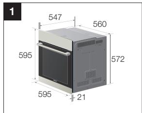 SAMSUNG NV66F2723BS - Installation dans I'élément - 1