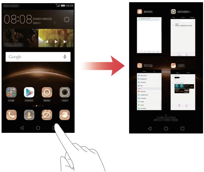 HUAWEI GX8 - Voir les applications récemment utilisées - 1