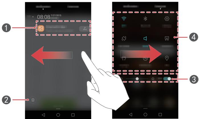 HUAWEI GX8 - Panneau de notification - 1