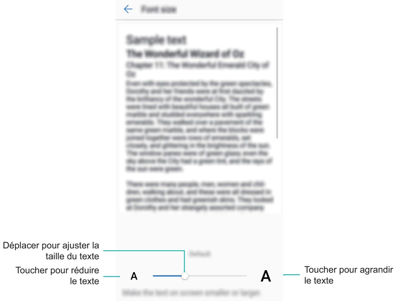 HONOR 7S OR 1660 - Changer les paramètres d'affichage - 1