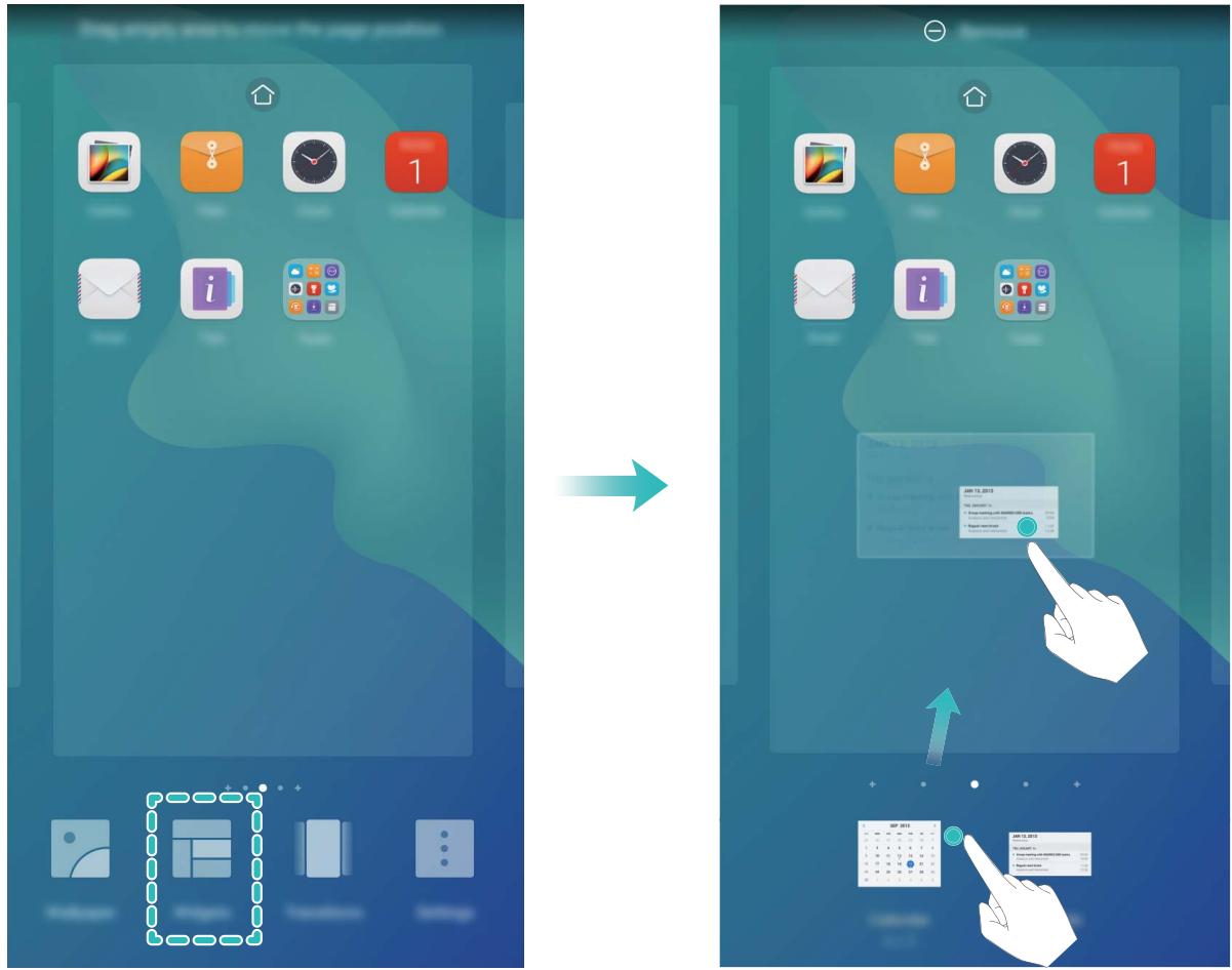 HONOR 7S OR 1660 - Gérer les widgets de votre écran d'accueil - 1