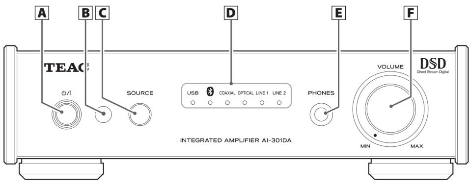 TEAC Ai301DA Silver - Présentation de la face avant (AI-301DA) - 1