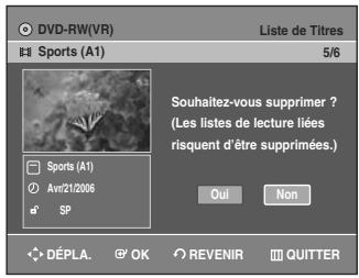 SAMSUNG AK68-01003B-00 - Appuyez sur les touches ▲▼ pour sélectionner Supprimer, puis appuyez sur la touche OK. - 2
