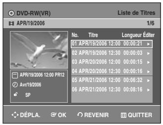 SAMSUNG AK68-01003B-00 - Utilisation de la ttouche TIITLE LIIST - 1