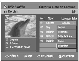 SAMSUNG AK68-01003B-00 - Appuyez sur les touches ▲▼ pour sélectionner Supprimer, puis appuyez sur la touche OK. - 1