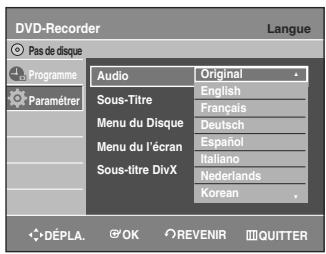 SAMSUNG AK68-01003B-00 - Appuyez sur les boutons ▲▼ pour sélectionner la langue souhaitée, puis appuyez sur le bouton ▶ ou OK. - 1