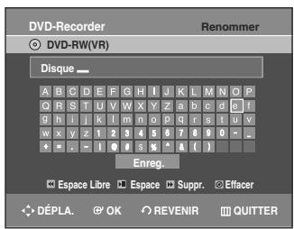 SAMSUNG AK68-01003B-00 - Éditer le nom d'un disque - 6