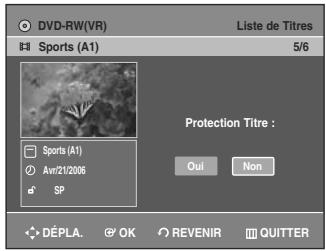 SAMSUNG AK68-01003B-00 - Appuyez sur les boutons ▲▼ pour sélectionner Protection, puis appuyez sur le bouton ▶ ou OK. - 2