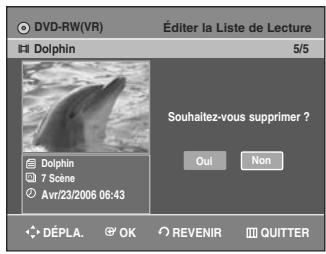 SAMSUNG AK68-01003B-00 - Appuyez sur les touches ▲▼ pour sélectionner Supprimer, puis appuyez sur la touche OK. - 2