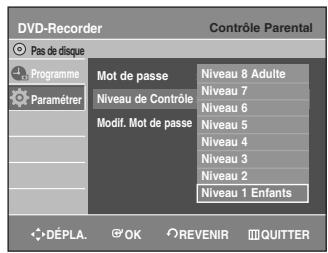 SAMSUNG AK68-01003B-00 - Appuyez sur OK ou sur le bouton▶. Le niveau d'évaluation s'affiche. - 1