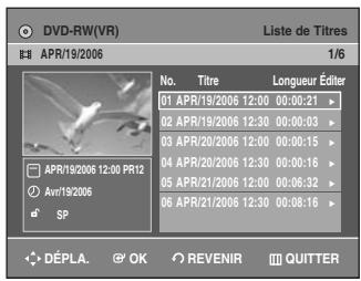 SAMSUNG AK68-01003B-00 - Utilisation de la touche TITLE LIST - 2