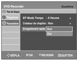 SAMSUNG AK68-01003B-00 - Configuration de l'enregistrement rapide - 4