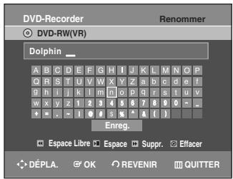 SAMSUNG AK68-01003B-00 - Entrez les caractères désirés à l'aide des touches ▲▼◀▶. - 1