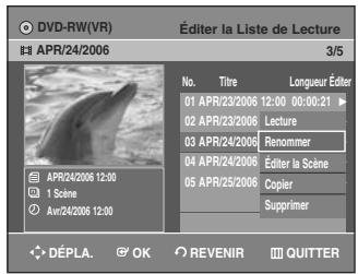 SAMSUNG AK68-01003B-00 - Appuyez sur les touches ▲▼ pour sélectionner Renommer, puis appuyez sur la touche OK. - 1