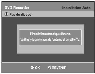 SAMSUNG AK68-01003B-00 - Appuyez sur le bouton OK ou attendez quelques secondes avant de démarrer la configuration automatique. - 1