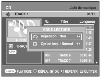 SAMSUNG AK68-01003B-00 - Appuyez à plusieurs reprises sur le bouton REPEAT jusqu'à ce que l'icône du mode de répétition disparaisse ou appuyez sur le bouton CANCEL. - 1