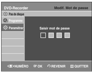 SAMSUNG AK68-01003B-00 - Appuyez sur OK ou sur le bouton ▶. Le message 'Saisir mot de passe' s'affiche. - 1