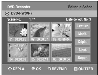 SAMSUNG AK68-01003B-00 - Appuyez sur les touches ▲▼ pour sélectionner Editer la Scène, puis appuyez sur la touche OK. - 2